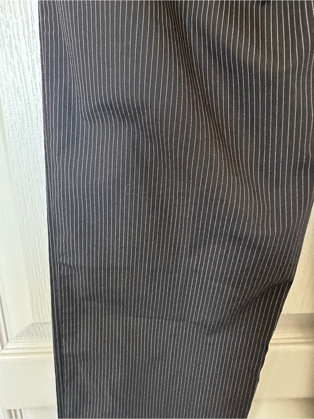 Prada Pinstripe Dress Pants Size 30 Black Slim Straight Tailored Italy NWT - Picture 11 of 16
